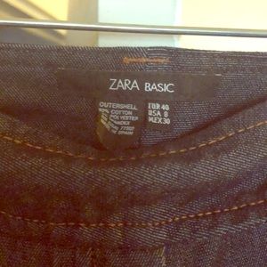 Zara basic dark wash jeans
